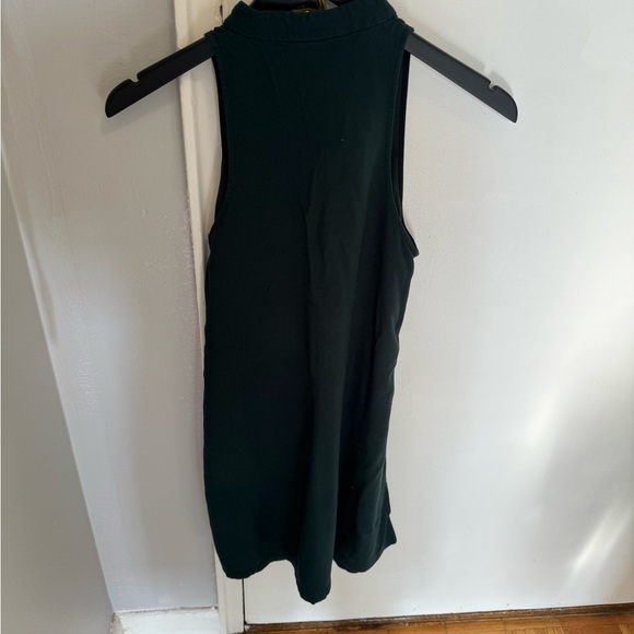 Dark emerald green Mango A line dress size S - Picture 3 of 7